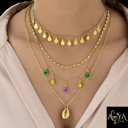 Four Layered Necklace