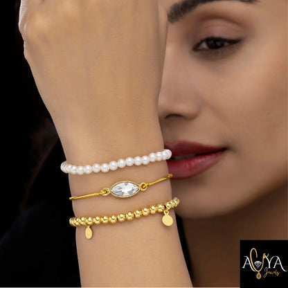 Triple Layer Bracelet (Adjustable Size)