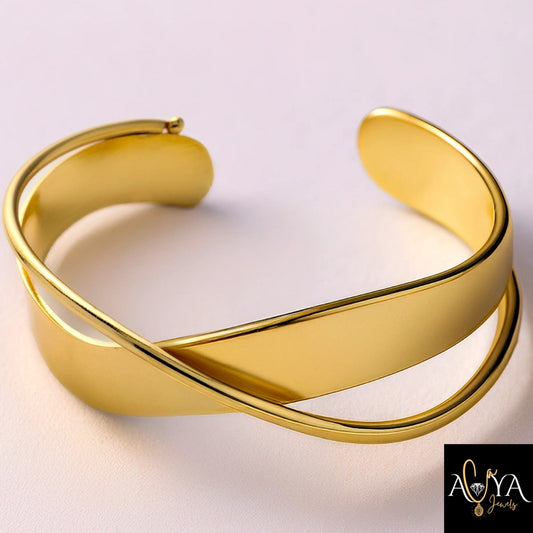 Crystals Bangle Bracelet (Adjustable Size)