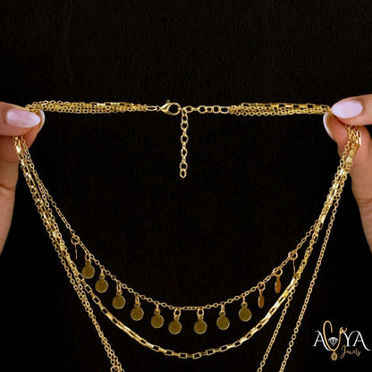Four Layered Necklace