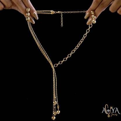 Crystal Necklace Set With Earrings