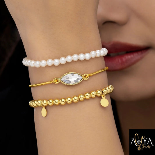 Triple Layer Bracelet (Adjustable Size)