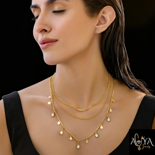 Triple Layer Chain Necklace